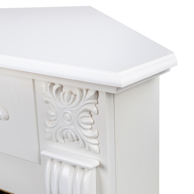 Портал для электрокамина Dominica STD WT угловой