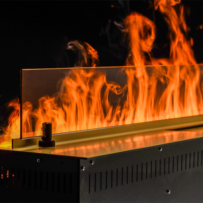 Встраиваемый камин-увлажнитель FireLine 1200 Blue (черная панель)