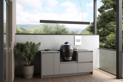 Кухня Astov BBQ № 7 (ширина 1940 мм)(готовое решение)