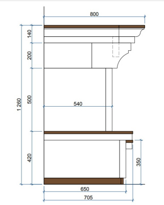 Каминная облицовка Sunhill AUDRUS