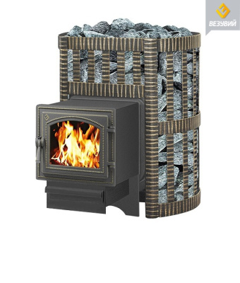  Чугунная банная печь Везувий Легенда ковка 12 (260)
