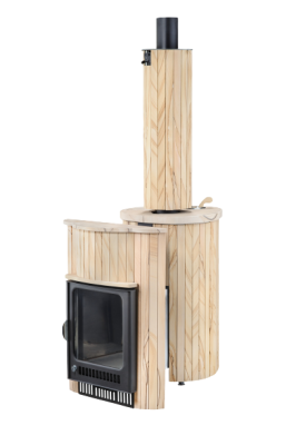  Банная печь Фёрингер Ламель Оптима ("Окаменевшее дерево" цельный)