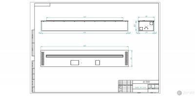 Автоматический биокамин Zefire M 1600 c ДУ шлифованный Автоматический биокамин Zefire M 1600 c ДУ шлифованный