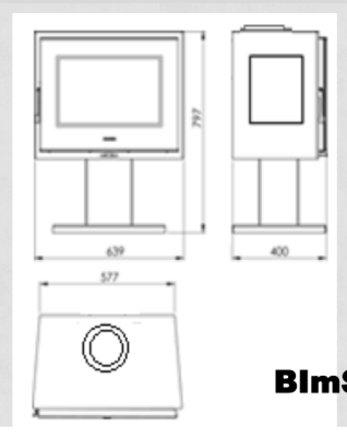 Дровяной камин PANADERO Atlantic Trivision стальной Дровяной камин PANADERO Atlantic Trivision стальной