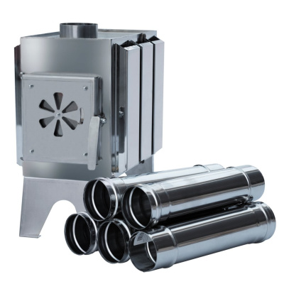 Стальная мобильная печь НМК "Турист" (складной дымоход в комплекте) Стальная мобильная печь НМК "Турист" (складной дымоход в комплекте)