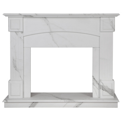 Портал для электрокамина Carolina 25,5 WT Мрамор белый