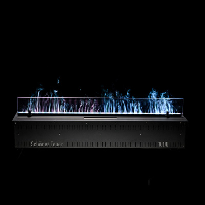 Встраиваемый электрический Schönes feuer 3D-камин FireLine 1000 RGB (черная панель)