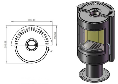  EMBER Отопительная печь Радмила 500 D