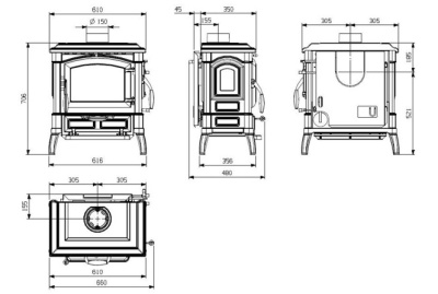 Печь La Nordica Isetta Evo Печь La Nordica Isetta Evo