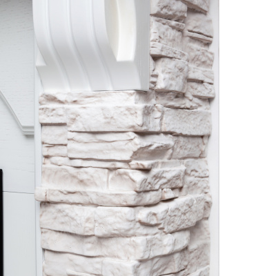 Портал для электрокамина Athena GR STD WT Corner (угловая)