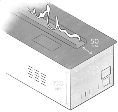 Паровой камин Airtone Misty 2000 мм 