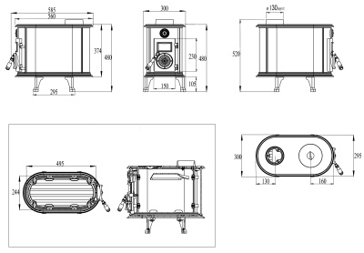  Печь-камин Loki Alaska