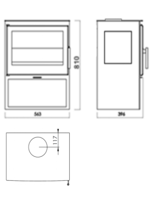 PANADERO Печь-камин ONIX 3V PANADERO Печь-камин ONIX 3V