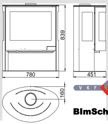  PANADERO Печь-камин Iris