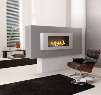 Биокамин Zefire Orion 900 (с белой рамкой со стемалитом) Биокамин Zefire Orion 900 (с белой рамкой со стемалитом)