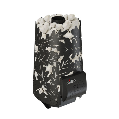  Банная печь Grill'D Dubravo Mini (короткий вынос, дверца со стеклом)