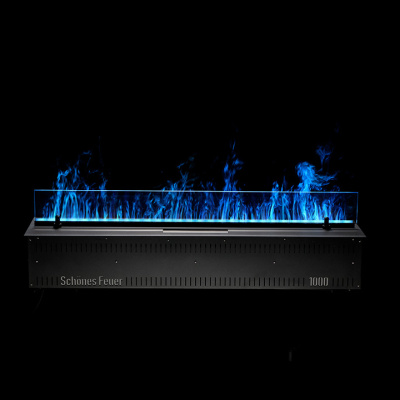 Встраиваемый электрический Schönes feuer 3D-камин FireLine 1000 RGB (черная панель)