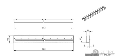 Прямоугольный контейнер Zefire 1300